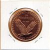 Image 2 : 1 OUNCE COPPER  .999 FINE - US STANDING LIBERTY QUARTER DESIGN