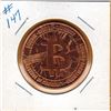 Image 1 : 1 OUNCE COPPER  .999 FINE - BITCOIN -DIGITAL CURRENCY