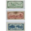 Image 2 : 1954 Canadian $1, $2 & $5 bills
