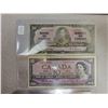 Image 2 : 5 Canadian $10 bills - 1937, 1954, 1971, 1989, 2001