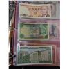 Image 4 : 15 International bills/currency in red binder Hong Kong, India, Honduras & more