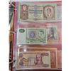Image 5 : 15 International bills/currency in red binder Hong Kong, India, Honduras & more
