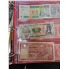 Image 6 : 15 International bills/currency in red binder Hong Kong, India, Honduras & more