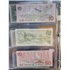 Image 5 : Canadian currency set - 1937 $1.00, 1974 $2.00, 1954 $5.00, 1989 $10.00, 1979 $20.00, 1988 $50.00