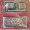 Image 3 : 5 Canadian $2.00 bills - 1937, 1974, 1954, 1986 X2 in red binder