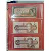 Image 4 : 5 Canadian $2.00 bills - 1937, 1974, 1954, 1986 X2 in red binder