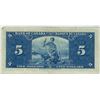 Image 2 : 1937 Canadian $5 five dollar bill