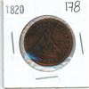 Image 1 : 1820 half penny token - bank of Upper Canada