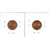 Image 2 : Two 1965 Cdn 1¢ one cent uncirculated - sm. Bead & lg. bead