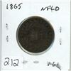 Image 1 : 1865 NFLD 1¢ one cent
