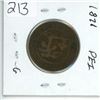Image 1 : 1871 PEI 1¢ one cent