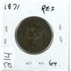 Image 1 : 1871 PEI 1¢ one cent