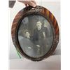 Image 2 : Antique large oval bubble glass picture