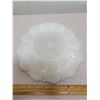 Image 2 : Milk glass with gold trim egg plate