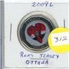 Image 1 : 2009L Canadian Dollar Coin - Ottawa Senators Road Jersey