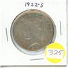 Image 1 : 1922S USA Silver Peace Dollar