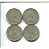 Image 2 : 4 silver canadian quarters