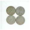 Image 2 : 4 silver canadian quarters