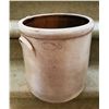 Image 1 : 3 gallon salt glaze crock w/ handles "TH Gunther Sheboygan" *No cracks or chips*