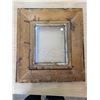 Image 3 : Ornate antique gold colored frame with glass - 18" X 21"