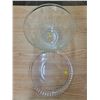 Image 1 : Large glass punch bowl & clear glass serving tray