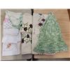 Image 1 : Crochet table cloth, doilies and assorted linens