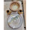 Image 1 : Pottery platter, bowl & 2 mugs