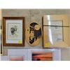 Image 2 : Artwork lot including frames, wooden postcards by Rick Beaver & 4 Dennis Chamberlain prints