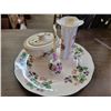 Image 1 : Royal Vale dainty serving tray plus china covered sugar bowl, small porcelain vase & tiny adorable p