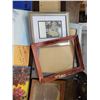 Image 5 : Artwork lot, frames - 3 original paintings (signed) and native american art piece