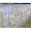 Image 1 : Various Crystal glassware