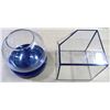 Image 3 : Glass Bowl/Dome w/Base, Glass Cube Décor