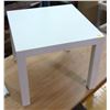 Image 1 : White Coffee Table - Wood 21.5"x 21.5"x 18" H)