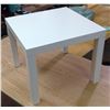 Image 2 : White Coffee Table - Wood 21.5"x 21.5"x 18" H)