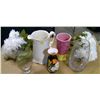 Image 1 : Miscelaneous Vases w/ Pitcher and Artificial Flowers