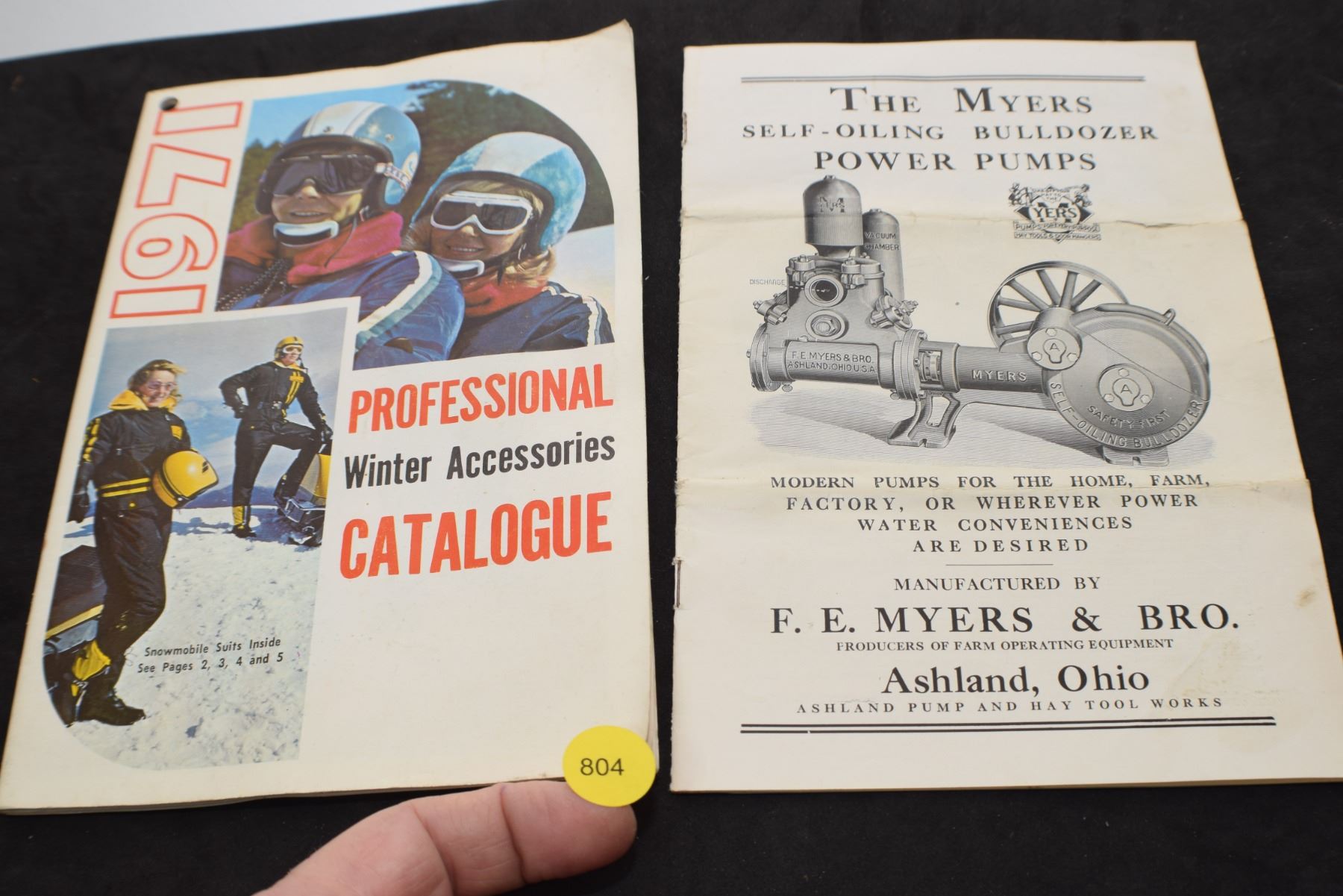 Snowmobile Catalog & Mayers Pump Catalog Schmalz Auctions