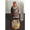 Image 1 : Antique Native Signed Vancouver Statue by Jack Fuller, Alberta Pottery Artist