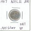 Image 1 : NFLD 1917 Nickel .925 silver