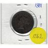 Image 2 : CA 1 Cent Large Coin 1881