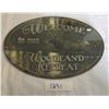 Image 1 : Woodland Retreat Tin Wall sign Aprox 14" Long
