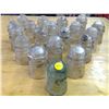 Image 1 : Lot of 19 Glass Insulators (Chipped, Clear)