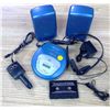 Image 1 : MEMOREX Discman w/ Speakers Cassette Adapter, Etc