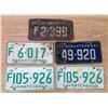 Image 1 : 5 x Saskatchewan Licence Plates 1960-68 (one pair)