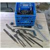 Image 1 : Vintage Tools + Crate Lot of Miscelaneous Iron