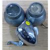 Image 1 : 2 Vintage Headlights + Bicycle Light