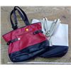 Image 1 : 2 Purses (Red/Black) (White/Black)