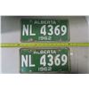 Image 1 : 1962 Alberta Matching Plates Set