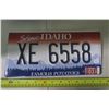 Image 1 : Idaho License Plate