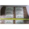 Image 5 : 8 1867-1967 $1 Bills BU/UNC CRISP