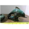 Image 2 : Blue Mountain Pottery 7" Dolphin + 3.5" Bowl
